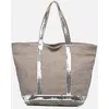 Image de Cabas M Zippe Lin par Vanessa Bruno Marron T.U Sacs