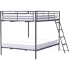 Image de Lits superposes en metal - Dark Grey - Sommiers inclus - 2 x 140 x 190 cm - ALICE