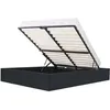 Image de Eclipse Lit Adulte 160x200 Cm Avec Coffre De Rangement - Simili Noir