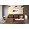 Image de PAUL Canape dangle gauche 4 places - Tissu Marron vintage - Contemporain - L 215 x P 140 cm