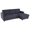 Image de Canape dangle droit 4 places - Tissu bleu - Contemporain - L 215 x P 140 H 86 cm - PAUL
