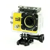 Image de Camera Embarquée Sports Wi-Fi LCD Caisson Étanche Waterproof 12 Mp Full HD Jaune + SD 4Go YONIS
