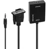 Image de Adaptateur vidéo Accsup VGA vers HDMI 20 cm Noir