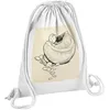 Image de Fabulous Sac de Gym en Coton Blanc Enfant Coquillage Illustration Conte 12 Litres