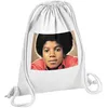 Image de Fabulous Sac de Gym en Coton Blanc Michael Jackson Portrait Enfant 12 Litres