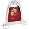 Image de Fabulous Sac de Gym en Coton Blanc Photo Retro Mere & Enfant Pull Rouge 12 Litres