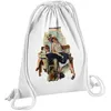 Image de Fabulous Sac de Gym en Coton Blanc Partir en Vacance Enfants Peinture Norman Rockwell 12 Litres