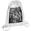 Image de Fabulous Sac de Gym en Coton Blanc La Nativite Naissance de L'Enfant Jesus Gravure 12 Litres
