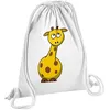 Image de Fabulous Sac de Gym en Coton Blanc Giraffe Peinture Enfant 12 Litres