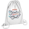 Image de Fabulous Sac de Gym en Coton Blanc Pourquoi avoir des Enfants ? Chats 12 Litres