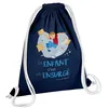 Image de Fabulous Sac de Gym en Coton Bleu Un enfant c'est un Insurgé 12 Litres