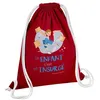 Image de Fabulous Sac de Gym en Coton Rouge Un enfant c'est un Insurgé 12 Litres