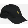 Image de Casquette De Baseball Coton Chino 710667 par Polo Ralph Lauren Noir T.U Accessoires
