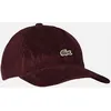 Image de Casquette ajustable en velours par Lacoste Bordeaux T.U