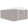Image de Abri de jardin en métal 15,16 m² - Kit d'ancrage inclus - Taupe