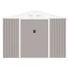 Image de Abri de jardin métal ARCHER Taupe 5,29 m² portes coulissantes verrouillables