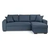 Image de Canapé d'angle convertible réversible - tissu bleu - hamilton - l 244 x p 151 x h 90 - fabriqué en ukraine