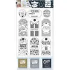 Image de Tampons - Loisirs créatifs - Scrapbooking - Etiquettes cadeaux - 9 pièces + 3 encreurs - Aladine