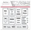 Image de Tampons Clear Stampon Bullet Journal - Organisation semaine - 37 pcs