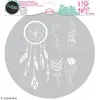 Image de Pochoir textile en Plastique - Attrape-rêves - Entre 9,5 et 20 cm