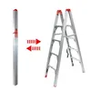 Image de Escabeau pliable télescopique tubulaire 1.51M 4 marches