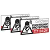 Image de Lot de 3 stickers de dissuasion PVC à coller - Avidsen - 123408