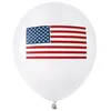 Image de set 8 ballons usa drapeau etats unis 23 cm latex plein air jeux jouet