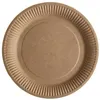 Image de SANTEX 5154-26, Sachet de 10 assiettes de table Unies, kraft