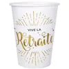 Image de 10 gobelets vive retraite blanc