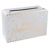 Image de tirelire joyeux anniversaire blanc et or - chalayer 5671 0-1