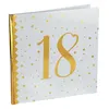 Image de Livre d'or anniversaire blanc et or 18ans (x1) REF/6185