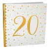 Image de Livre d'or anniversaire blanc et or 20ans (x1) REF/6185