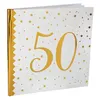 Image de Livre d'or anniversaire blanc et or 50ans (x1) REF/6185