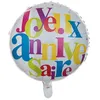 Image de ballon aluminium rond anniversaire festif coloré ø45cm - chalayer 6237 0-99