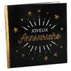 Image de livre d'or joyeux anniversaire holo 20p 24cm noir - chalayer 6651 0-3