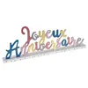 Image de lettres joyeux anniversaire kitty party 1er age 33.5x4.5x12cm - chalayer 6694 0-99