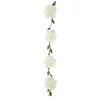 Image de guirlande roses artificielles 5cm 1.2m blanc - chalayer 000688700000001