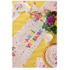 Image de chemin de table intissé anniversaire pois colore 28cmx3m - chalayer 000722300300099