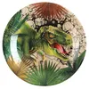 Image de 10 assiettes carton t-rex jurassic 22.5cm vert - chalayer 000728500000099