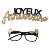 Image de monture paire de lunettes anniversaire or pailleté - chalayer 7367 0-3