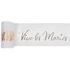 Image de ruban tulle polyester vive les mariés 8cmx10m or - chalayer 7399 0-3