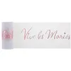 Image de ruban de table vive les mariés 8cmx10m or rose - chalayer 000739900000020