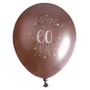 Image de Ballon élégant anniversaire 60 ans en latex de 30cm rose gold (x6) REF/7401