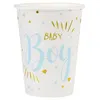 Image de 10 gobelets carton baby shower boy 27cl bleu - chalayer 000725300000006