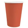 Image de 10 gobelets carton bio 25cl rouge brique - chalayer 000741000000051