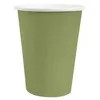 Image de 10 gobelets carton bio 25cl vert olive - chalayer 000741000000103