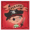 Image de 20 serviettes papier coco le pirate 33cm coloré - chalayer 000752100000099