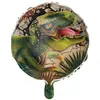 Image de ballon aluminium rond t-rex jurassic 45cm vert - chalayer 7537 0-99