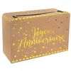 Image de urne tirelire valise anniversaire kraft 24x16cm - chalayer 5671 0-26