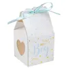 Image de 6 ballotins baby shower boy 4x4x4cm ruban bleu - chalayer 000760800000006